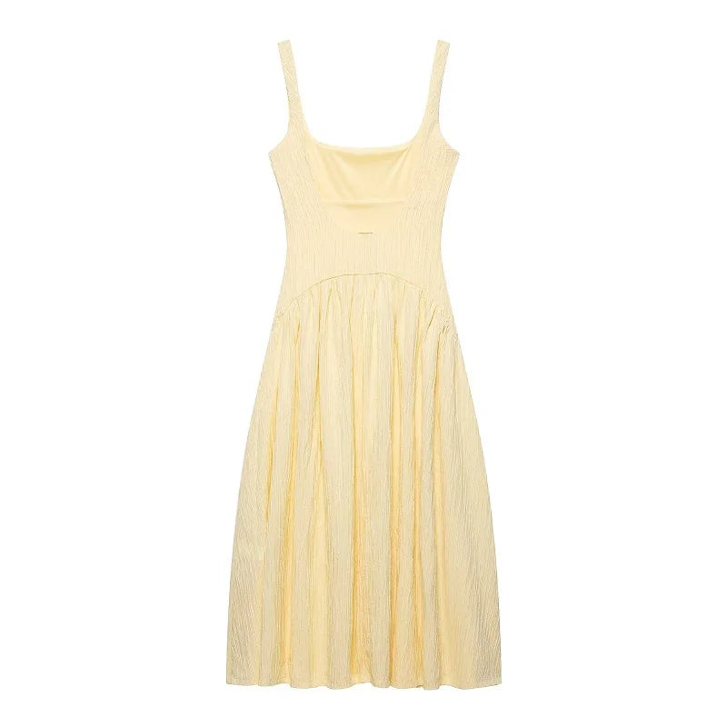Country Belle Pleated Midi Dress