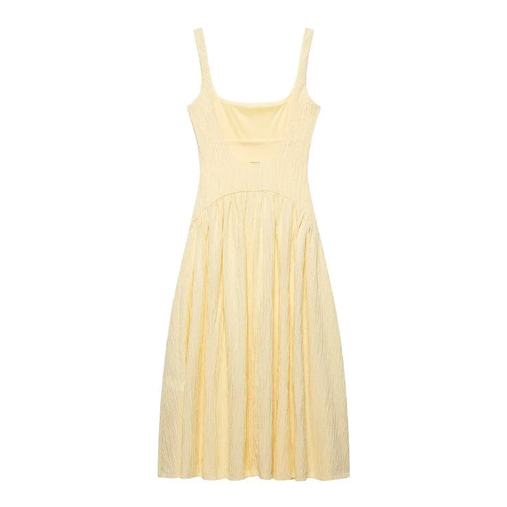 Country Belle Pleated Midi Dress
