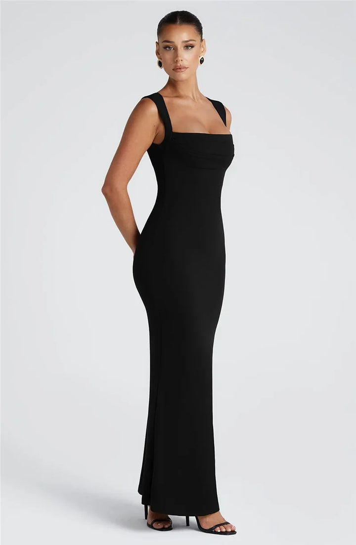 Salina Square Neck Maxi Dress
