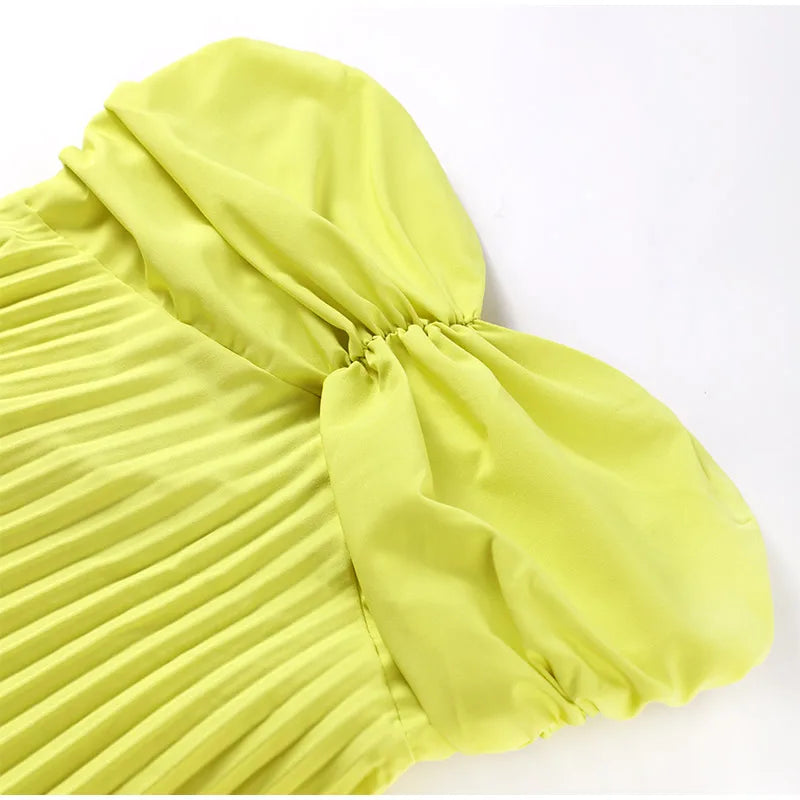 Starting Fresh Strapless Ribbon Maxi Dress