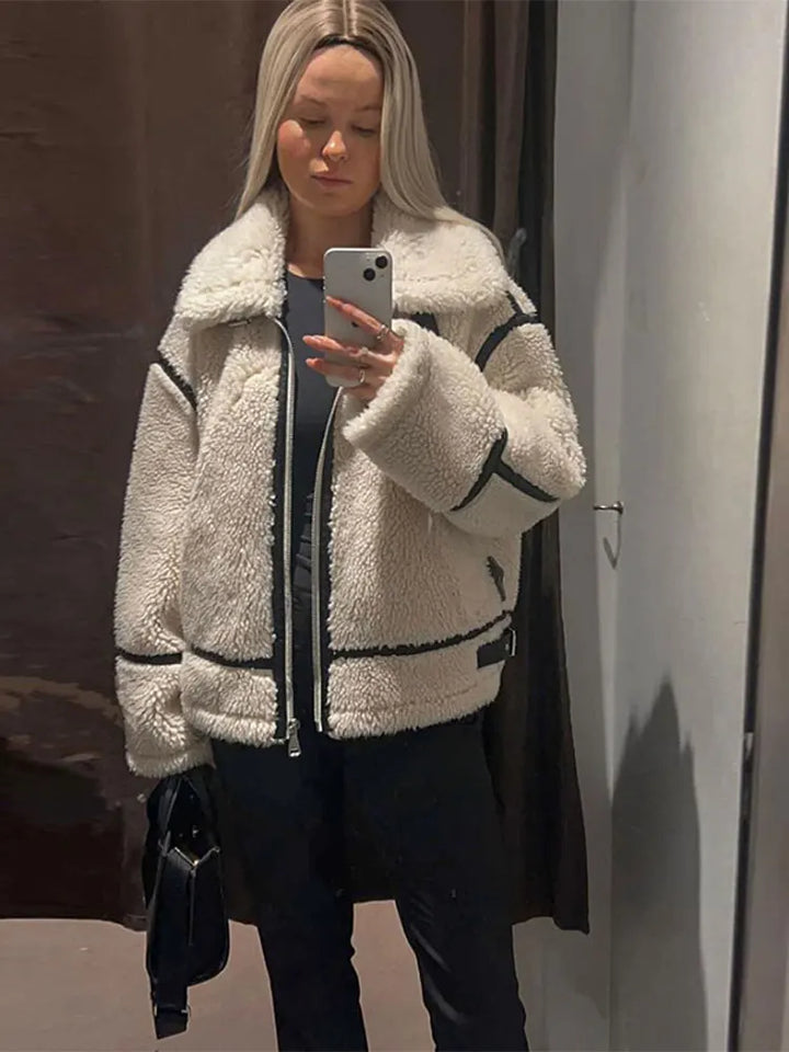 Keep You Cozy Faux Fur Zipper