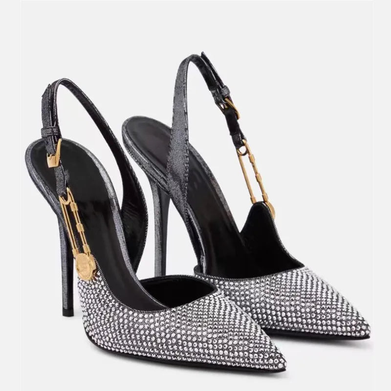 Carmella Sequined Pointed Toe Pumps