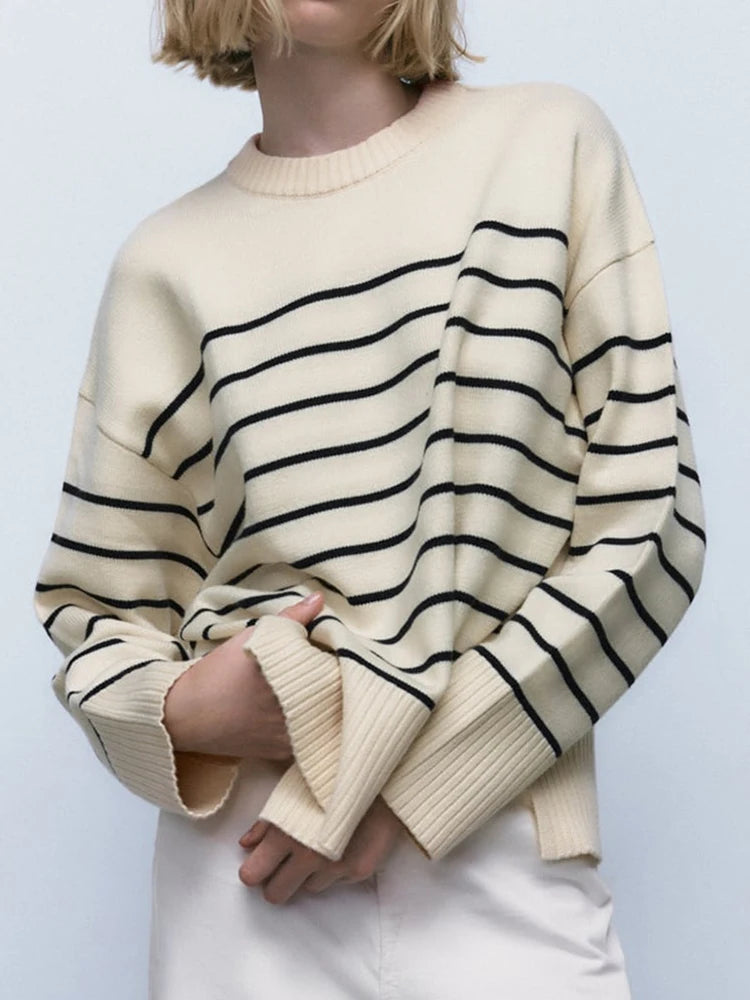 Merna Baggy Stripe Knitted Pullover