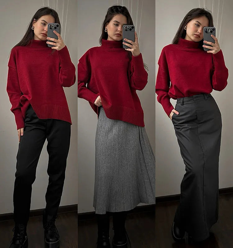 Morgan Turtleneck Knitted Sweater