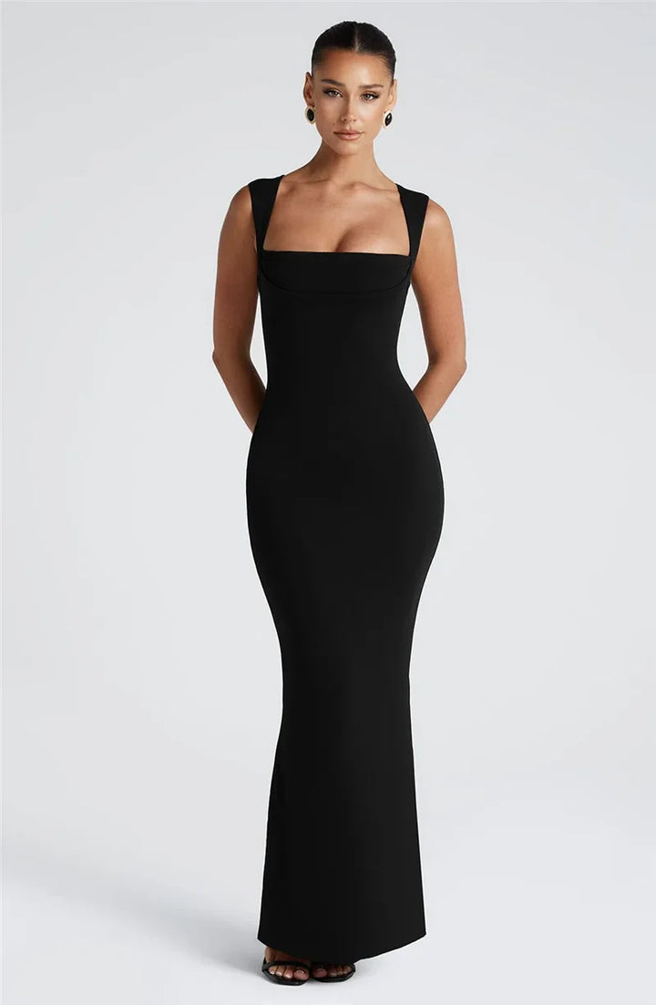 Salina Square Neck Maxi Dress