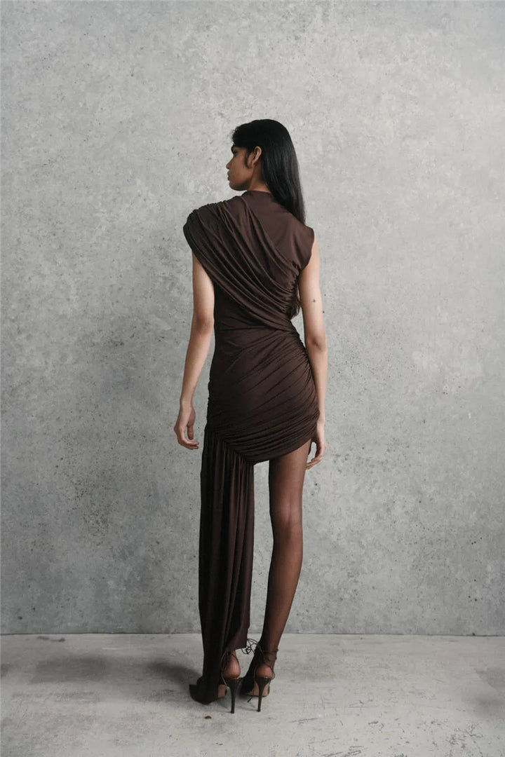 Your Needs Met Draped Mini Dress