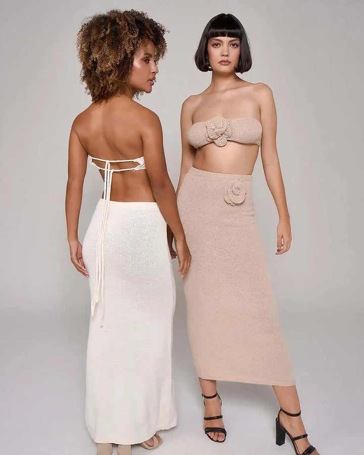 Particia Knitted Skirt Set