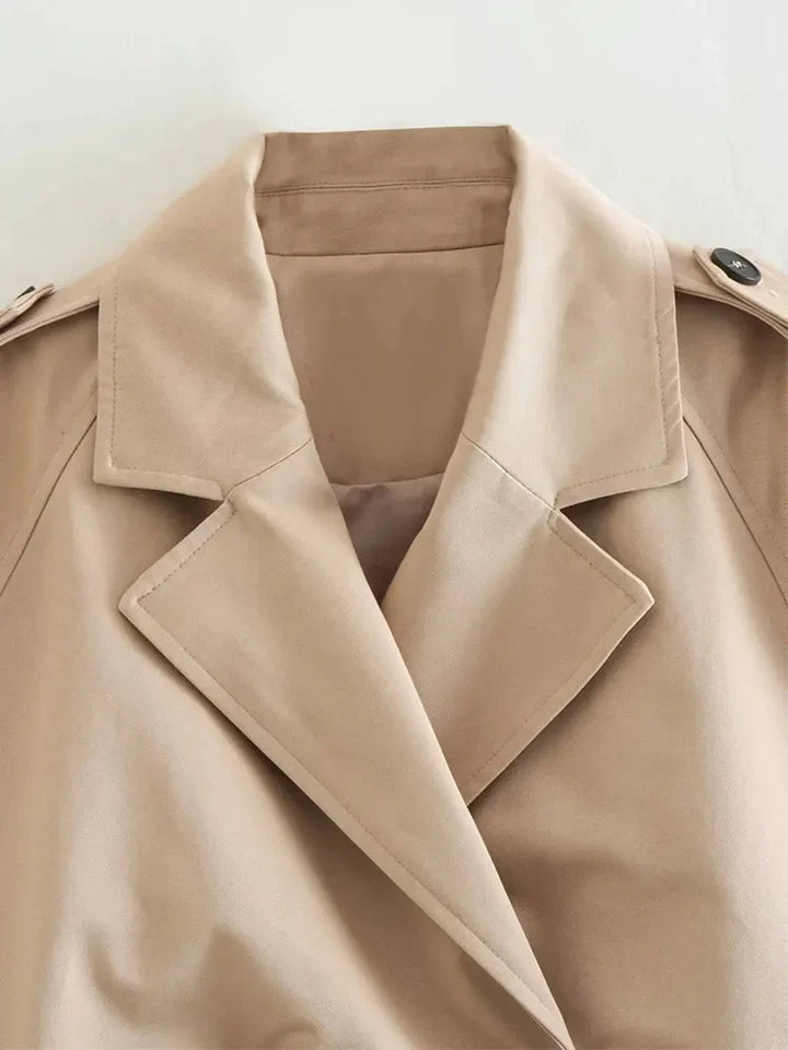 Eliara Cropped Trench Coat