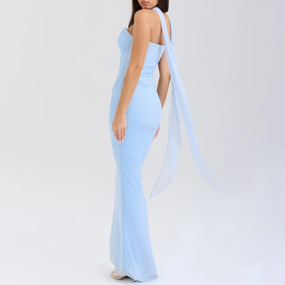 Bellamy Strapless Set With Scarf