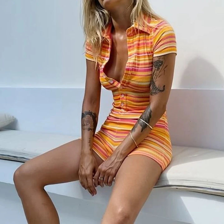 Tangerine Dream Skinny Playsuit