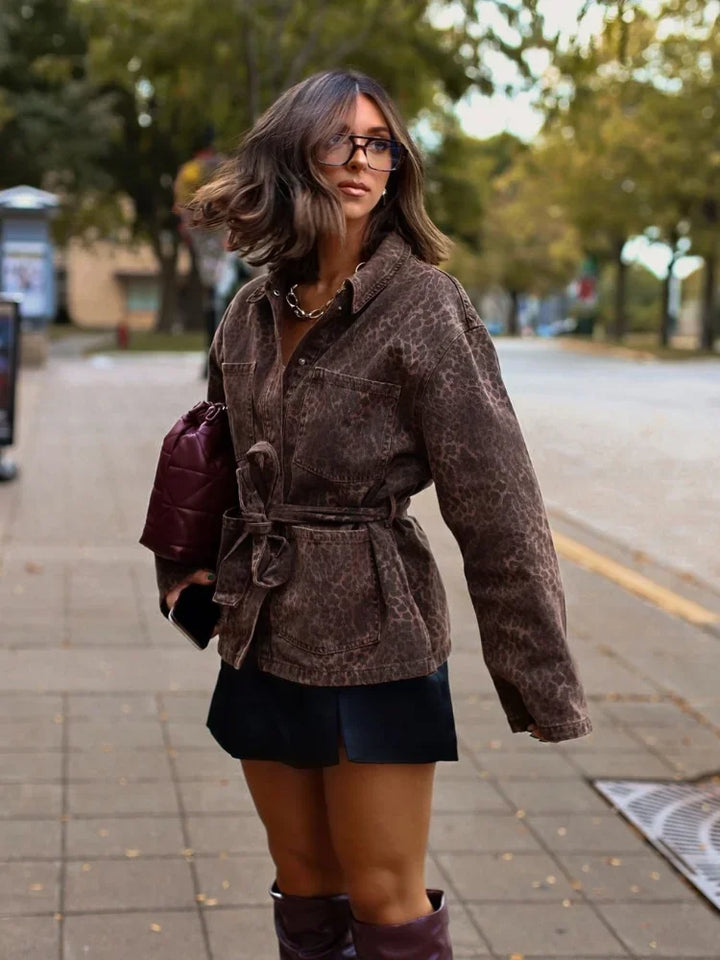 Cozied Up Leopard Print Jacket