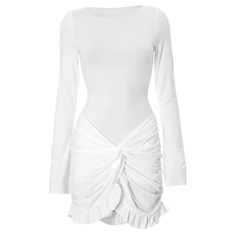 Tegan Ruched Mini Dress