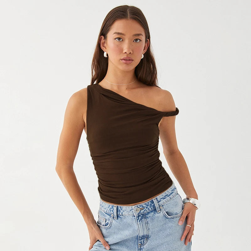 'One Off Should' Ruched Top