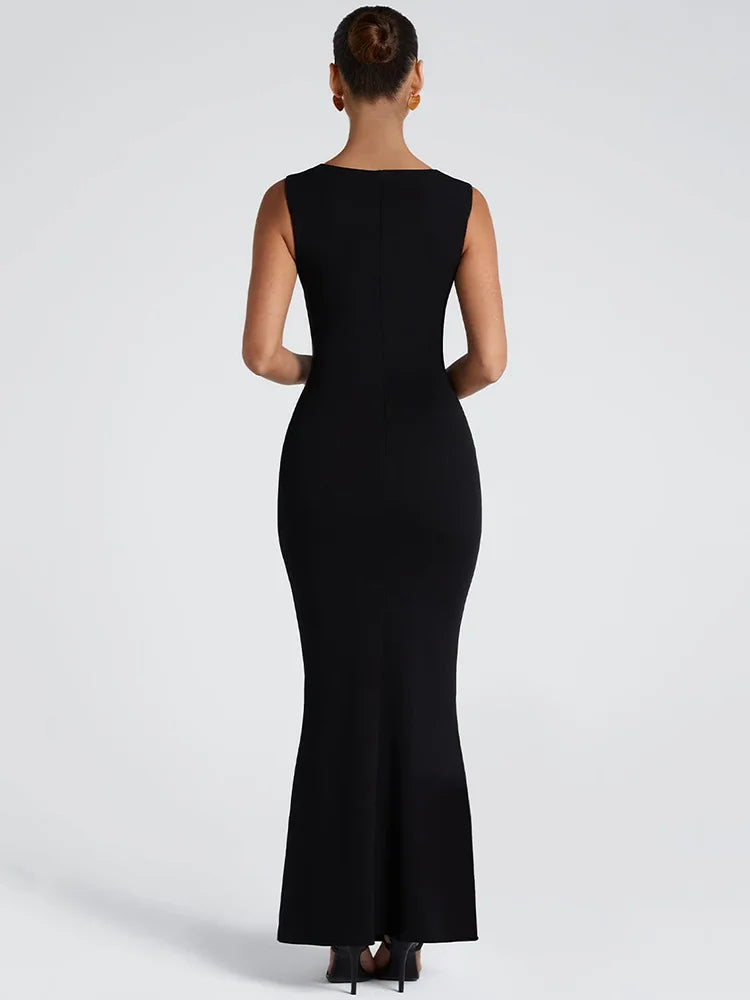 Salina Square Neck Maxi Dress