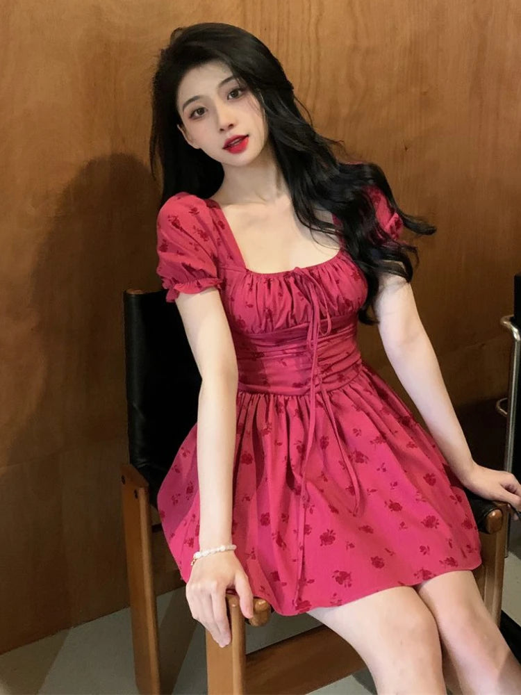 raspberry mini dress Golden Hour Raspberry Ruffle Mini Dress