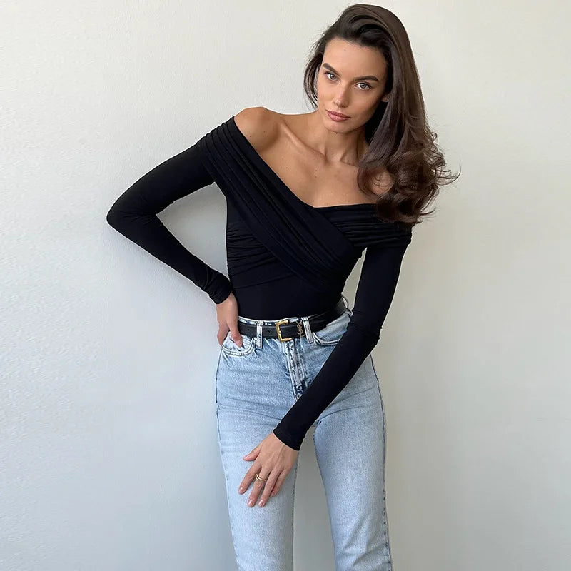 Elara Embrace Off Shoulder Bodysuit