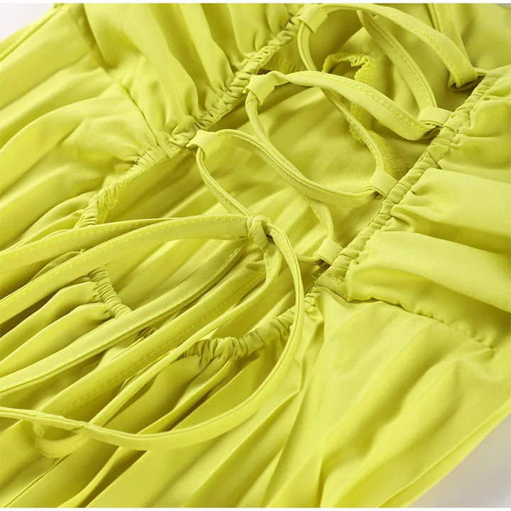 Starting Fresh Strapless Ribbon Maxi Dress
