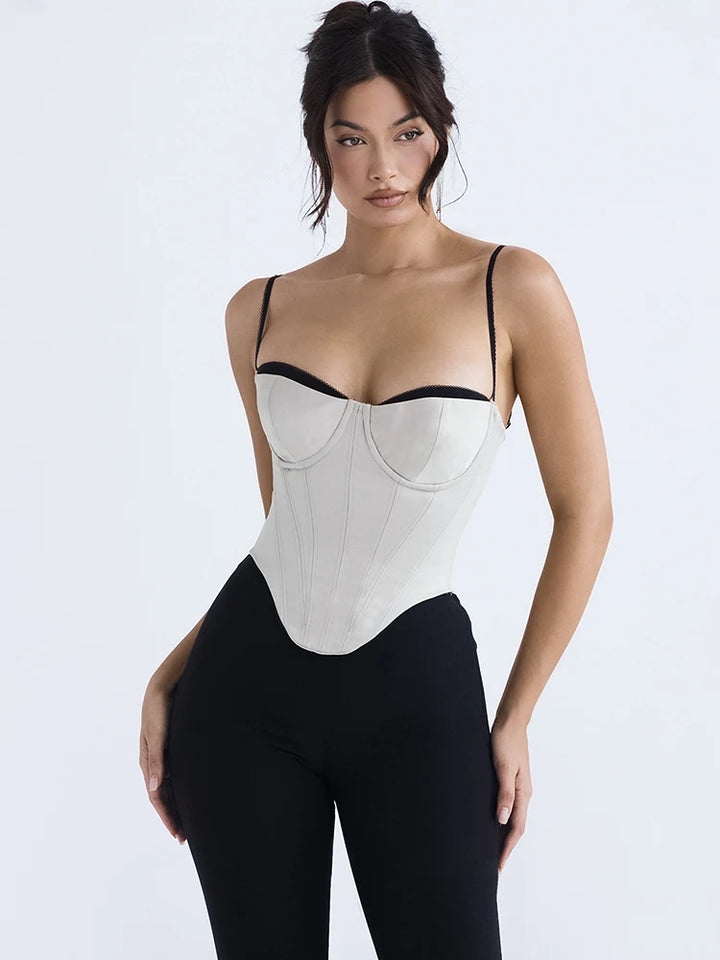 Silk Siren Corset Crop Top