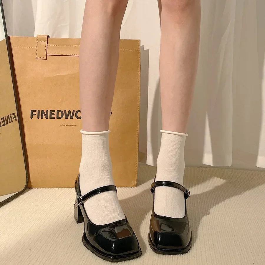 フラットシューズ ^custommade^ 45cm T-strap chunky loafer Bella CW0061IV Shoes – Bella Chix Co