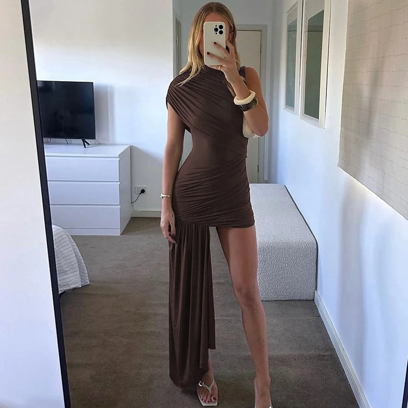 Your Needs Met Draped Mini Dress