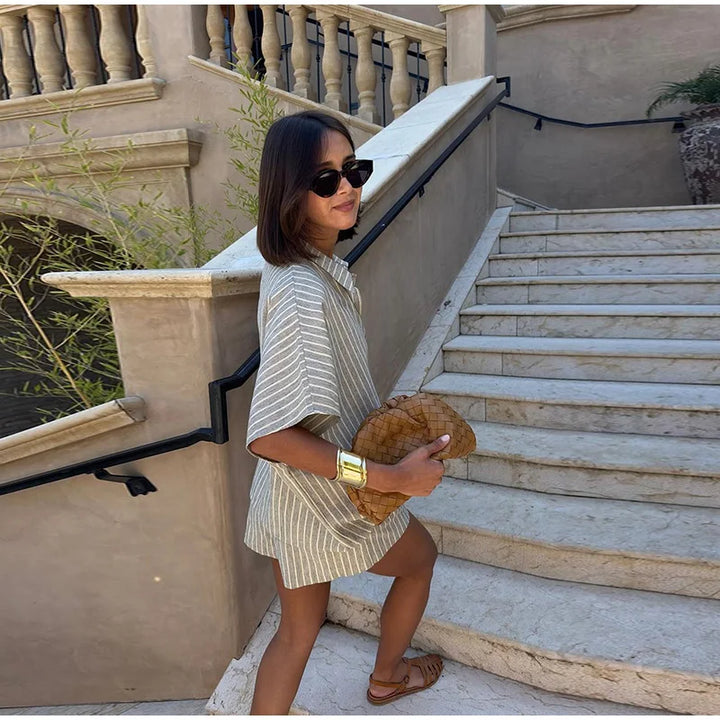 Shilo Striped Shorts Set