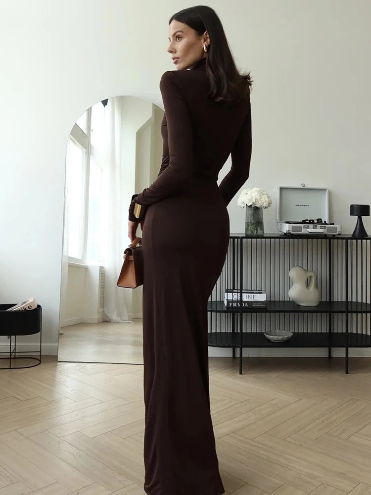 Elsie Thigh Split Maxi Dress