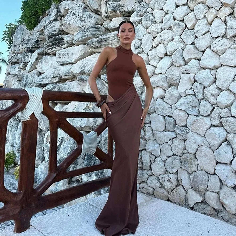 Roslyn Satin Maxi Dress