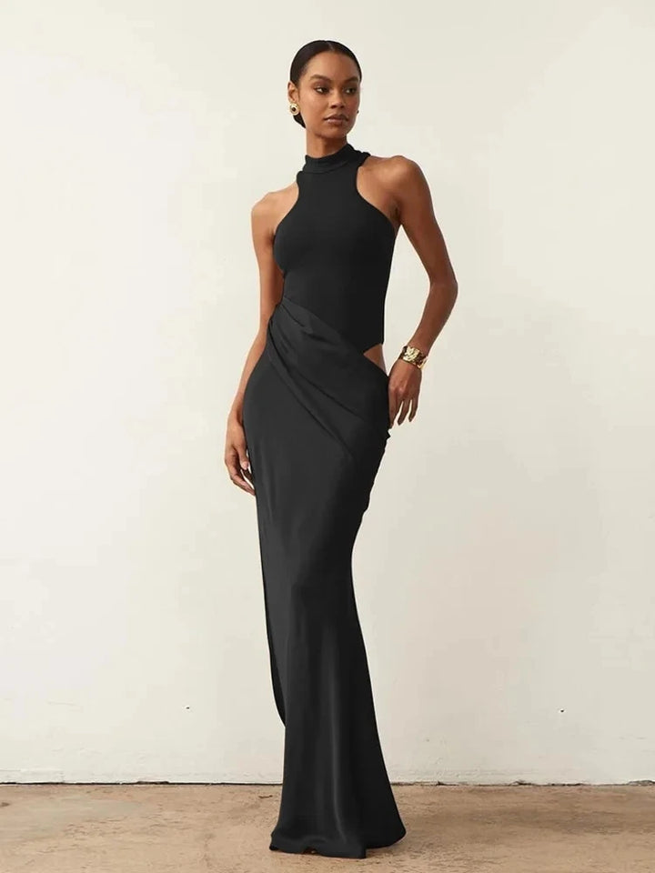 Roslyn Satin Maxi Dress
