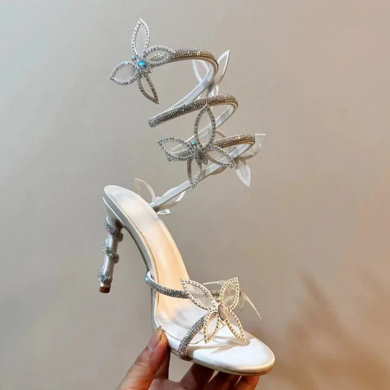 Lost Love Butterfly Gladiator Heels