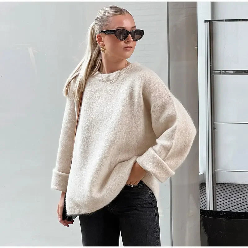 Charm In Cozy Knit Pullover