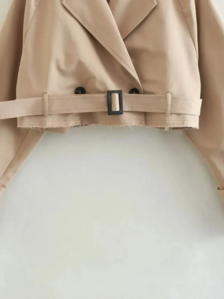 Eliara Cropped Trench Coat