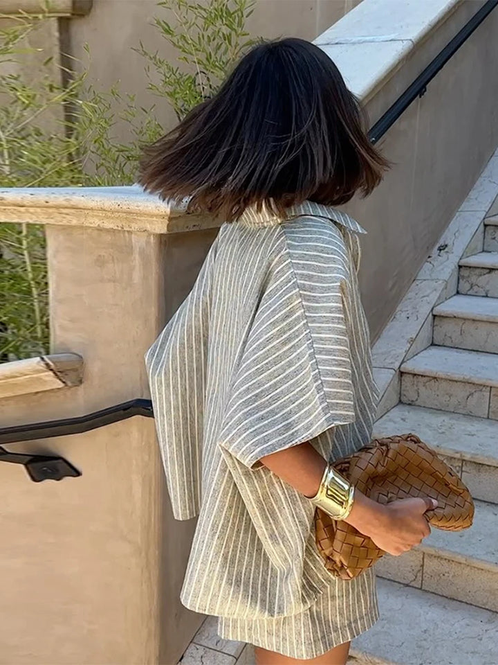 Shilo Striped Shorts Set