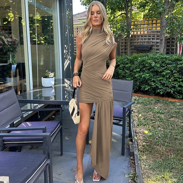 Your Needs Met Draped Mini Dress