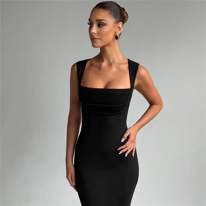 Salina Square Neck Maxi Dress