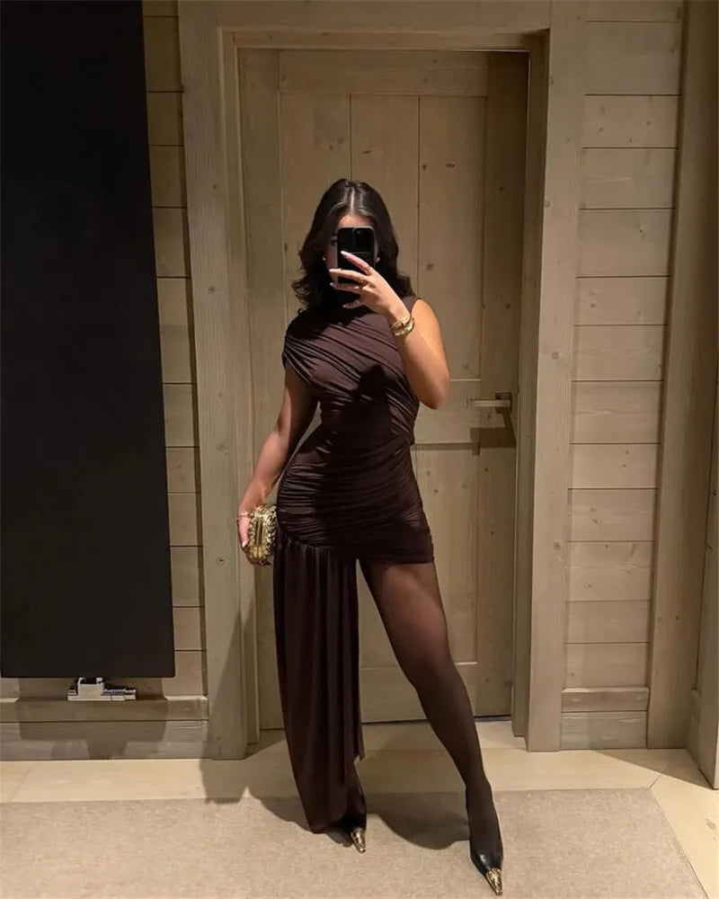 Your Needs Met Draped Mini Dress