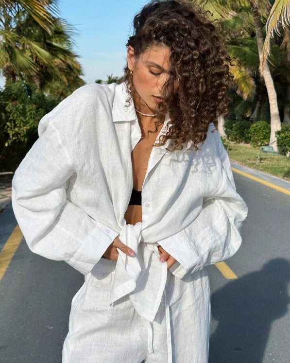 Daydreaming Loose Shirt Matching Set