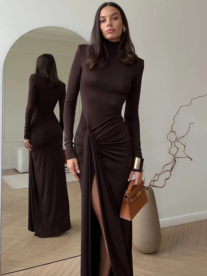 Elsie Thigh Split Maxi Dress