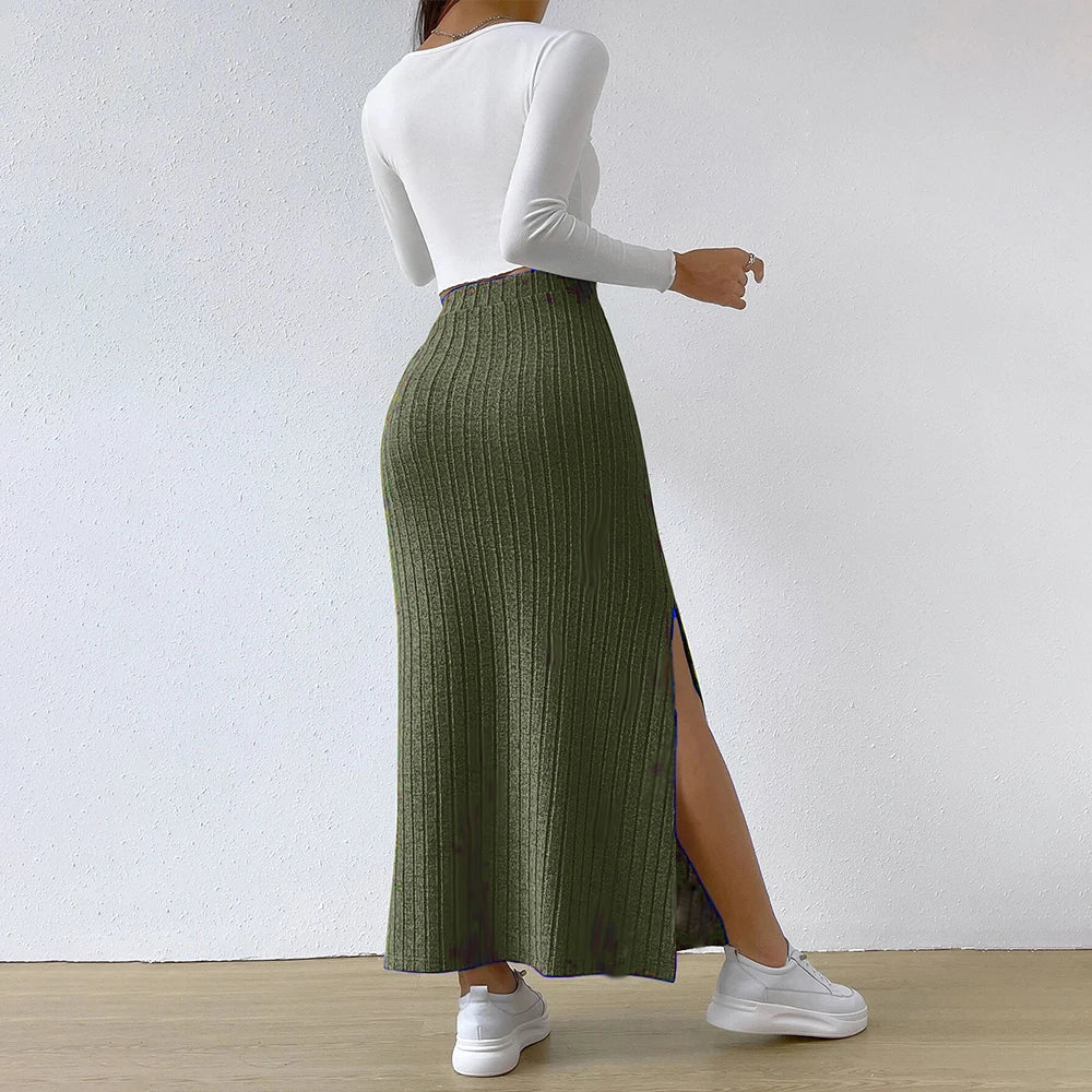 Aspen Knit Midi Bodycon Skirt