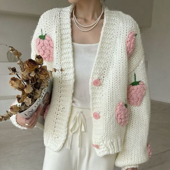Shaggy Knit Cardigan (AW21-02-K) | SANDINISTA / トップス