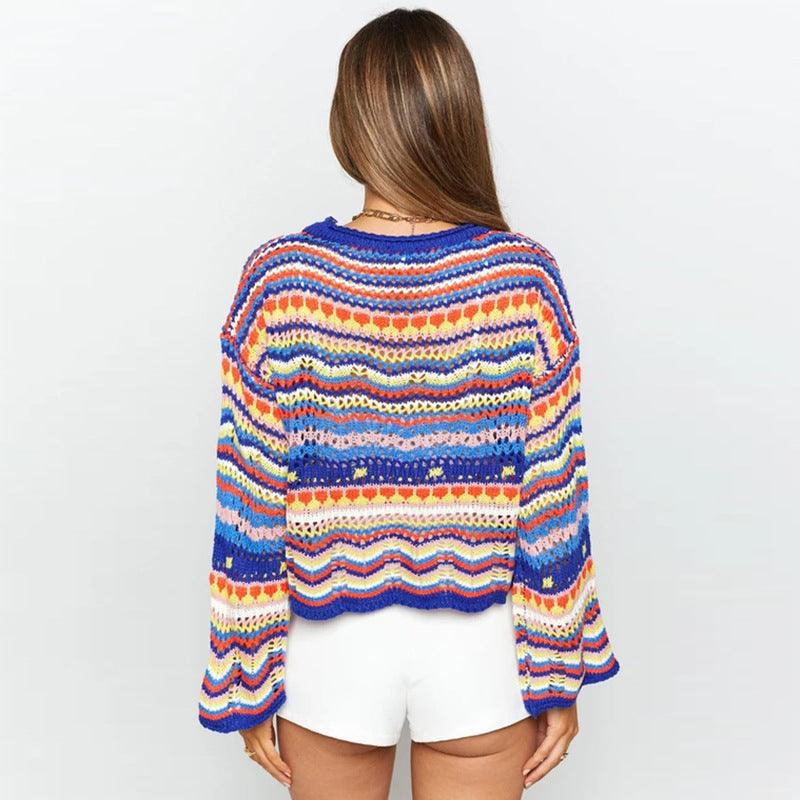 Wonderland Knitted Sweatshirt - Bella Chix Co