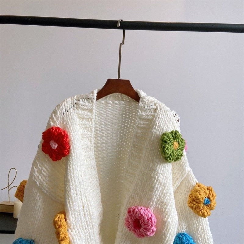 Iris Floral Knitted Cardigan