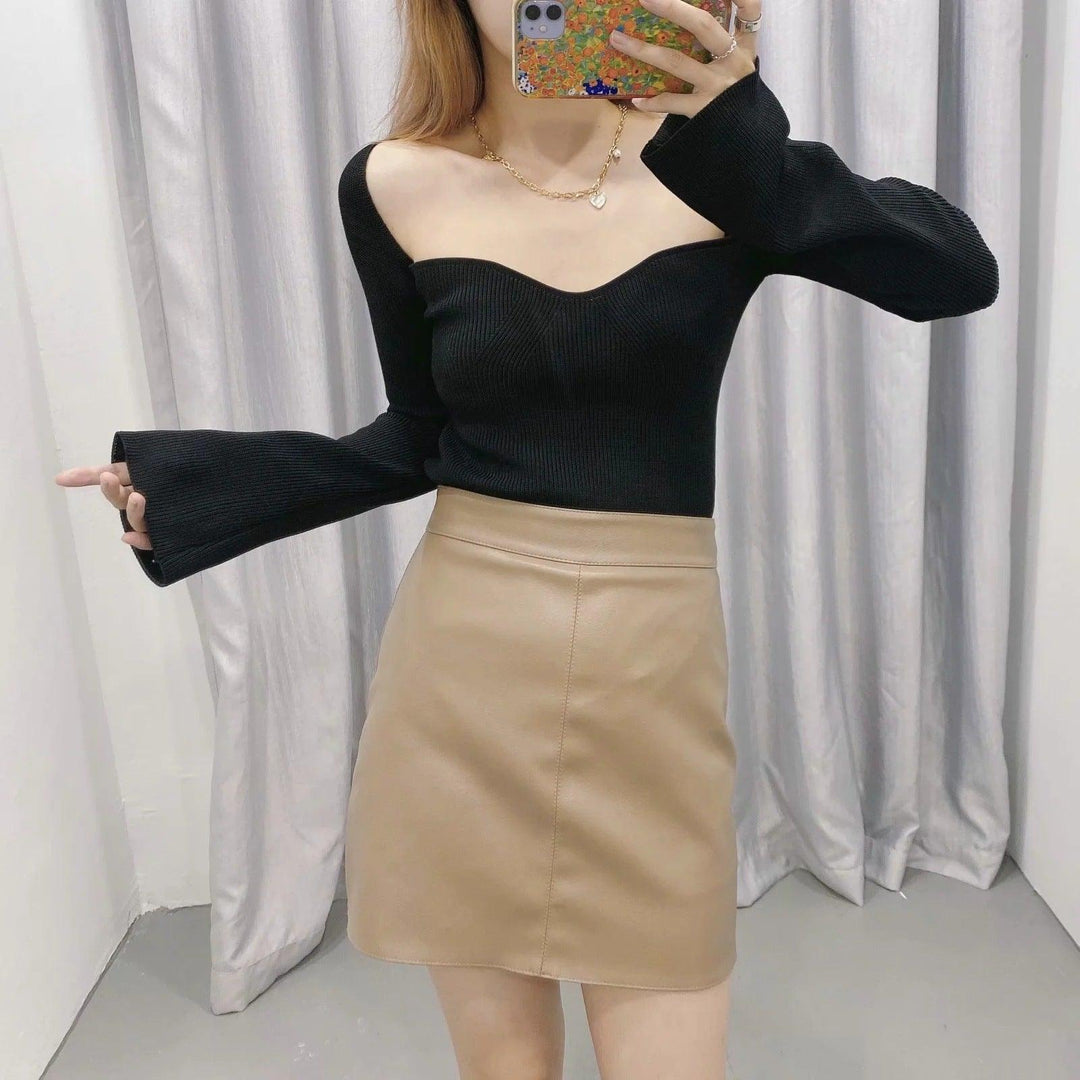 Aloy Knitted Full Sleeve Top - Bella Chix Co