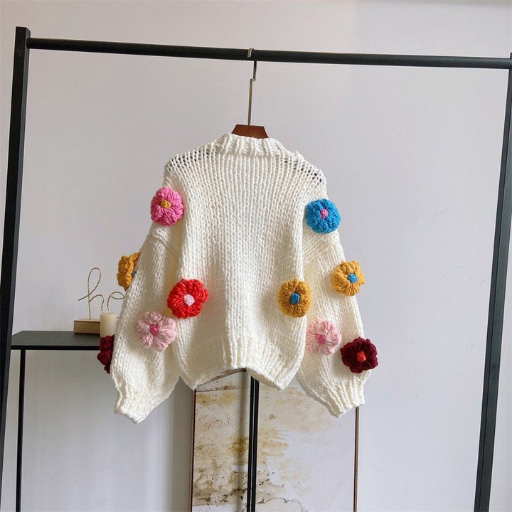 Iris Floral Knitted Cardigan