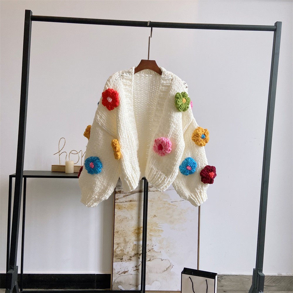 Iris Floral Knitted Cardigan
