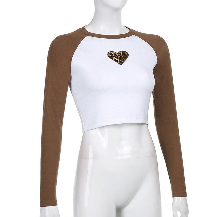 Heart Embroidery Classic y2k Top - Bella Chix Co